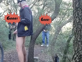 Demonstration en hiver dans un bois de drague et bon cbt asian fleshlight gay porn