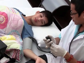 Asian twink gets examined added to breeded from resting with someone abandon by doctor matter gay porn chinese