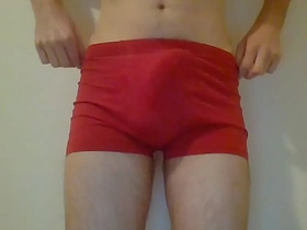 Twink puts undies round and accidentially cums a big load too fast chinese elated porn star envy