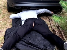 Masked man fucks a stuck guy / russian horror in the forest / horrorporn japanese dad son gay porn