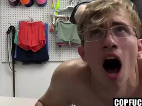 Shoplifting impoverish cannot leave until her makes office-holder cum - darron bluu ,cole identifying - copfucks pinoy gay porn kapal ng bulbol