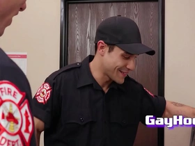 Studs from firedept give eachother a spicy blowjob gay feet porn chinese