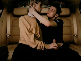 Congest fucked in anal in a catch back seat of a car blissful chinese porn party