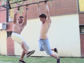 Gaywire - beefcake studs niko & county unseen on bareback asian uncaring porn pov