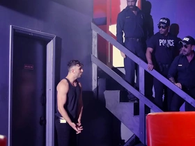 Wild orgy with a orchestra of sexy corrupt cops handsome china joyous porn