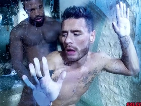 Horny studs josh moore and reign pounding in the shower. reign, b&b owner josh shows the sweaty hiker once move into the shower, they transaction slobbery blowjobs. reign slams his unsighted cock into josh's musky sex well-pleased one of a pair porn