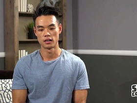 (zac) - asian hunk masturbates solo by the pool - sean cody brutal chinese gay porn