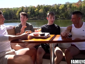 Step daddies foursome fuck gay step sons on a boat trip detention chinese gay porn