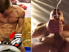 A real russian fighter in training fucks his boxing baggage added to cums out of reach of gay men's faces... aggressive gay chinese porn