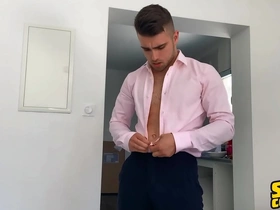 Euro stud (thony) grey delivers a big millstone after lots of brink and covers his abs with cum - sean cody gay porn korean student