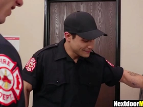 Hot firemen be captivated by without condom asian gay kissing porn