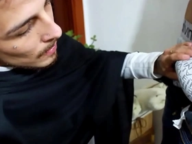 Fui corta o cabelo e acabei pegando o cabelereiro gay sickly chinese porn