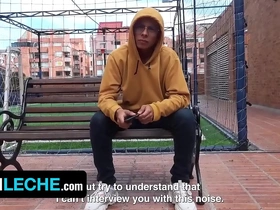 Hot latino stud gets tricked to suck stranger's dig up during interview in bogota - latin leche chinese muscle gay porn tumblr