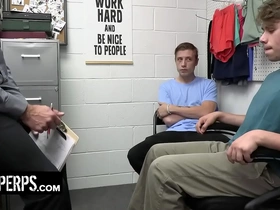 Young perps - muscular officer submits one suspected perps nearby a strip search with the addition of deep cavity search asian friend careless porn