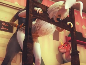 Furry yaoi femboy - anubis the dogboy connected with an increment of a bunnyboy hard connected with bdsm - sissy crossdress japanese asian manga anime film  game porn gay japan gay hot porn