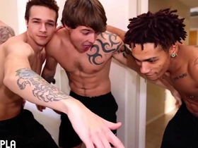 Str8 stud fucks his roguish guy. nerves are high! gay porn asian bath