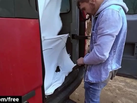 Tony gets upon the van & undresses majk before get him on his knees to drill his ass - bromo chinese hot gay porn videos