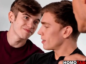 Step daddy has gay sexual connection in the office japanese muscle worship gay porn