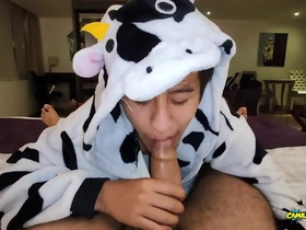 Anal fucking pov dreichwe in a cow pijama sucking and riding my big uncut cock in the balance he earns my hot milk - camilo shadowy gay chinese dicks porn