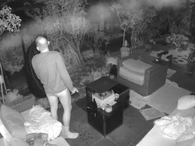 Cum down-swing caught out of reach of outdoor security cam japanese gay porn muscular