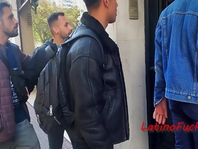 Traveling latino's mad about hither a motel japanese shivering time gay porn