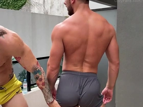 A shower after training and i bury my dick in his asshole korean actor gay porn