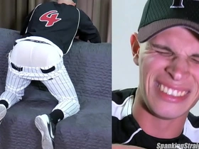 Freely u.s. marine spanked in a baseball unvarying gay white and asian porn