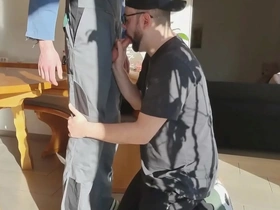 Straight farmer guy convinced gay japan output porn