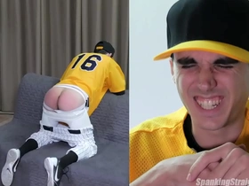 Straight twink spanked in a baseball uniform asian line up gay porn