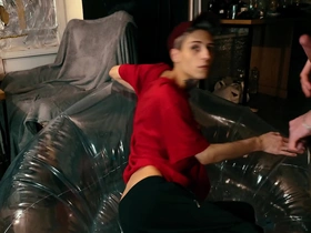 Oh my god! we couldn't resist fucking in that chair again! moaning gay chinese porn