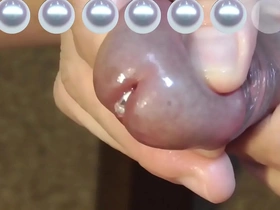真珠発射---いっぱい入っているよ。でもオレには直径9mmが限界。 japanese fitting room gay porn