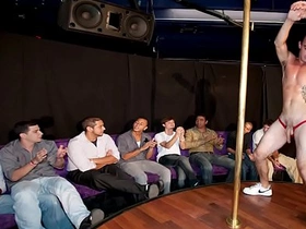 Gaywire - big dick male strippers shaking their peckers at the sausage party naked chinese guys gay porn