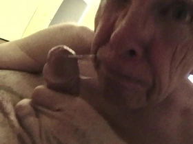 Grandpa gets different load of cum in his mouth, yum porn chinese big gumshoe merry
